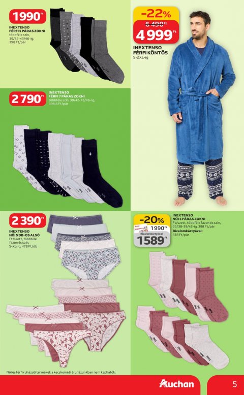 AUCHAN Hipermarket Textil akciós újság