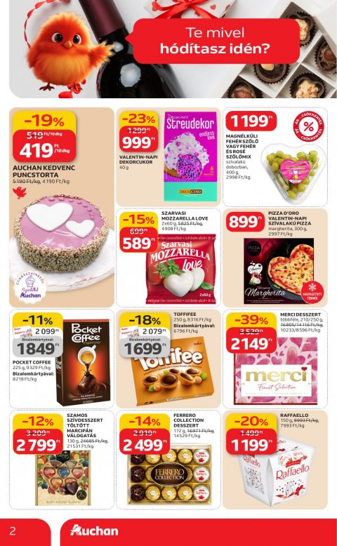 AUCHAN Hipermarket Valentin nap akciós újság