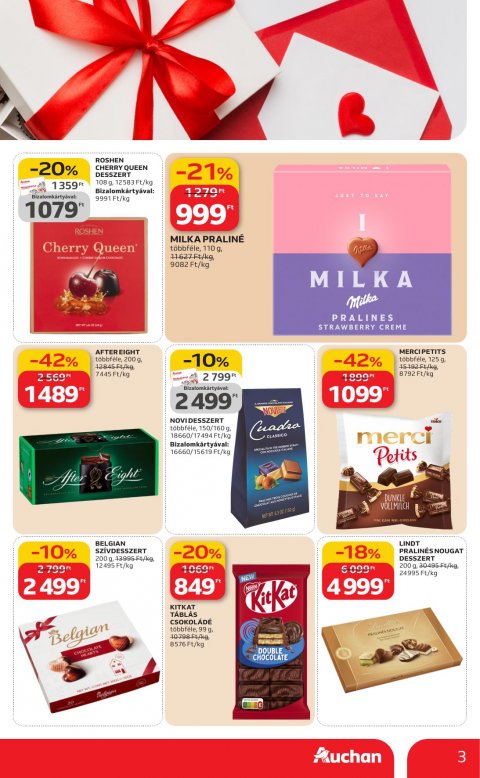 AUCHAN Hipermarket Valentin nap akciós újság