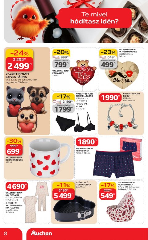 AUCHAN Hipermarket Valentin nap akciós újság