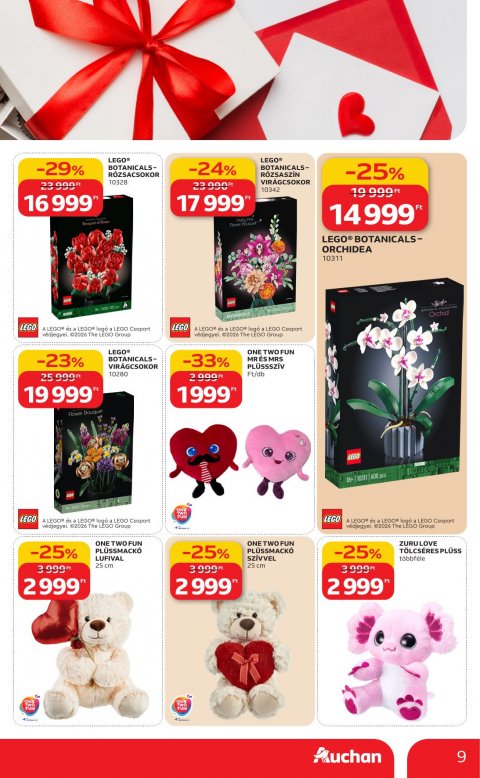 AUCHAN Hipermarket Valentin nap akciós újság
