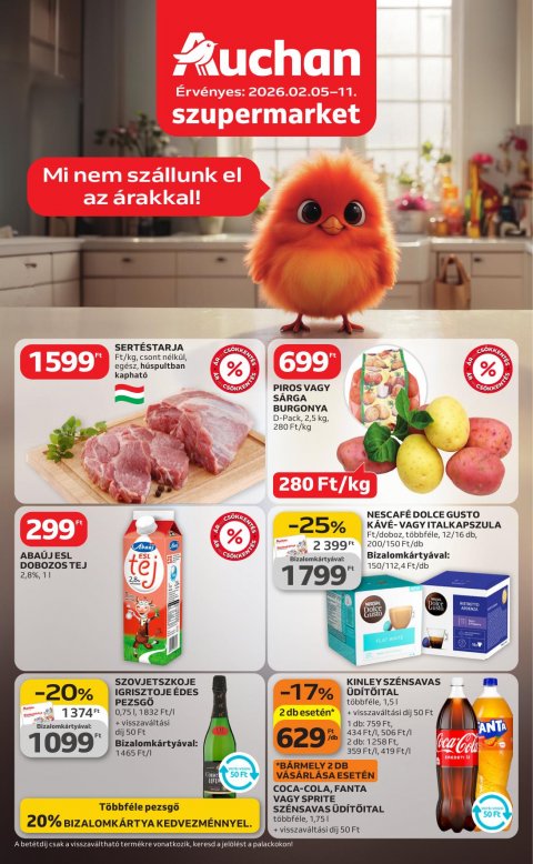 AUCHAN Szupermarket akciós újság od 5. 2. 2026 do 11. 2. 2026