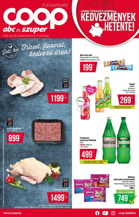 COOP országos akciós újság od 5. 2. 2026 do 11. 2. 2026