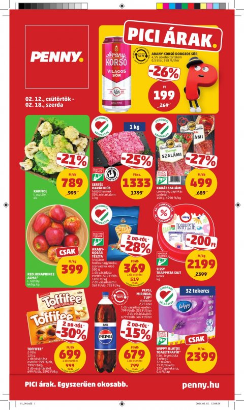 PENNY akciós újság od 12. 2. 2026 do 18. 2. 2026