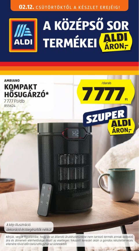 ALDI Középső sor akciós újság od 12. 2. 2026 do 12. 2. 2026