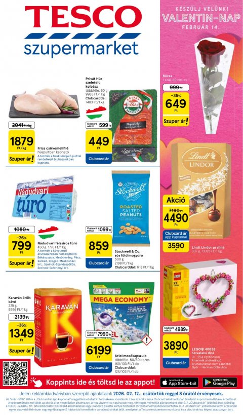 TESCO Szupermarket akciós újság od 12. 2. 2026 do 18. 2. 2026