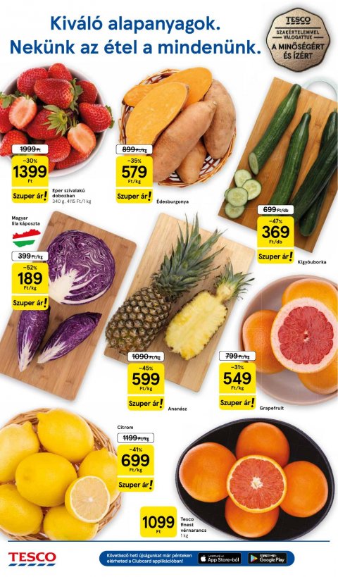 TESCO Szupermarket akciós újság