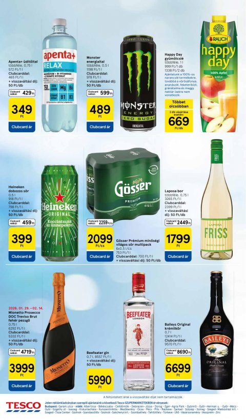 TESCO Szupermarket akciós újság