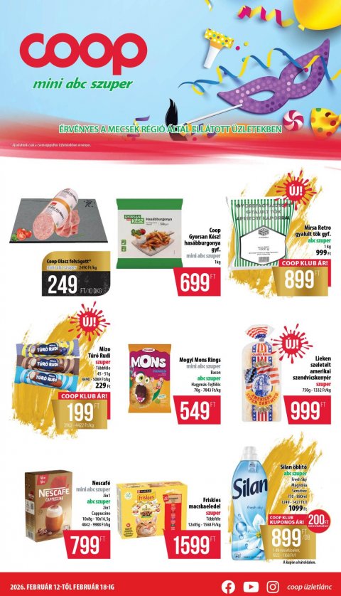 COOP Mecsek akciós újság od 12. 2. 2026 do 18. 2. 2026