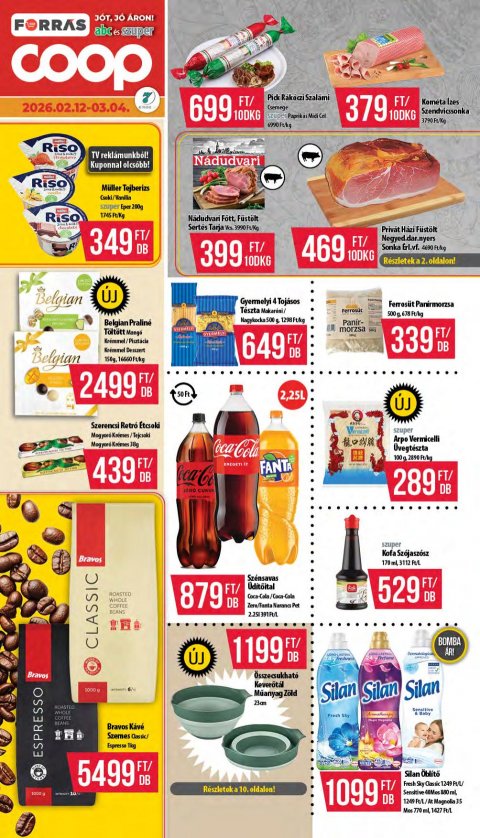 COOP Hétforrás akciós újság od 12. 2. 2026 do 4. 3. 2026