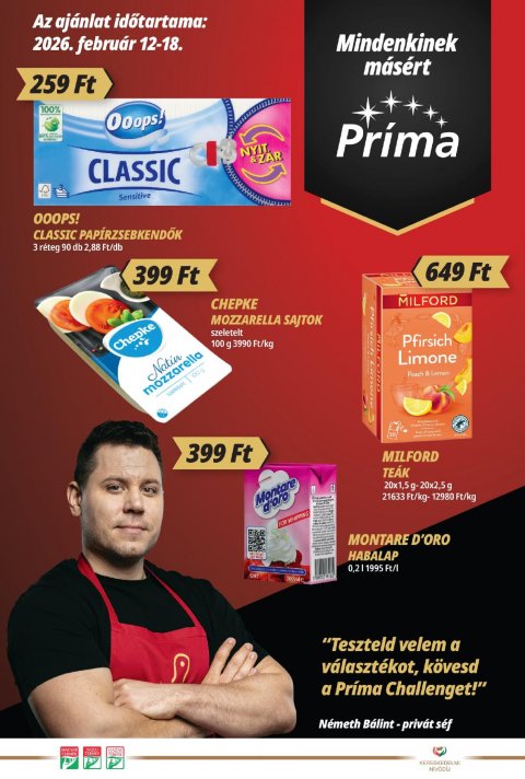 CBA Príma akciós újság od 12. 2. 2026 do 18. 2. 2026