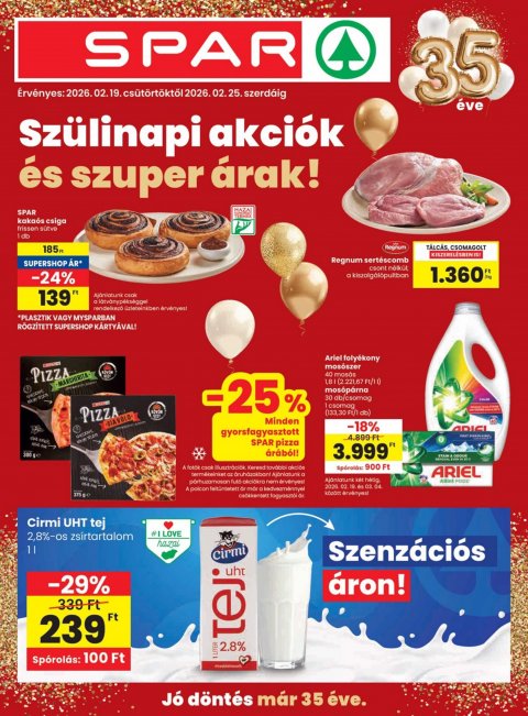 SPAR akciós újság od 19. 2. 2026 do 25. 2. 2026