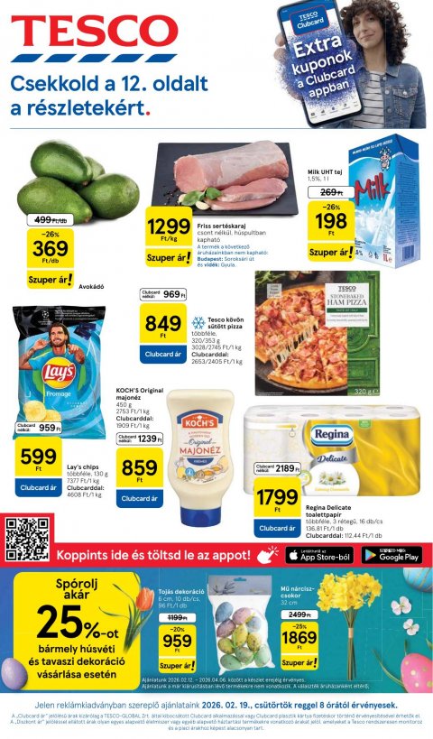 TESCO Hipermarket akciós újság od 19. 2. 2026 do 25. 2. 2026