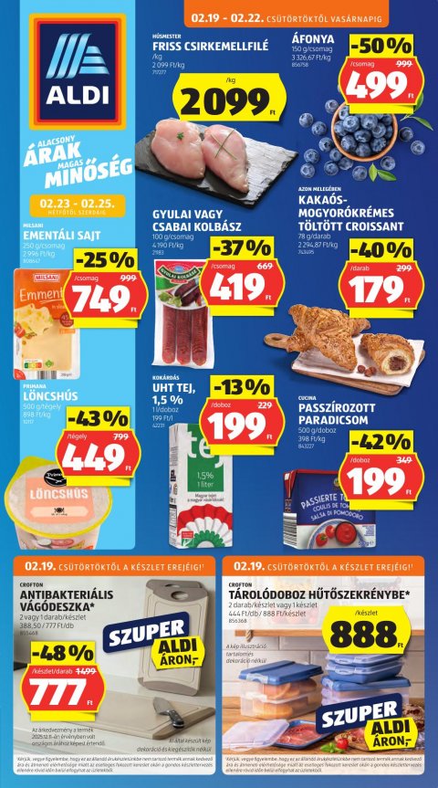 ALDI akciós újság od 19. 2. 2026 do 25. 2. 2026