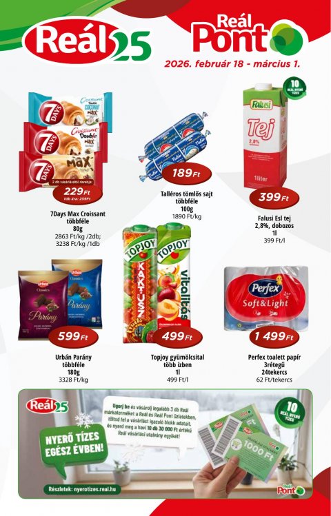 REAL Pont akciós újság od 18. 2. 2026 do 1. 3. 2026
