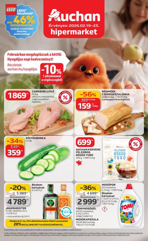 AUCHAN Hipermarket akciós újság od 19. 2. 2026 do 25. 2. 2026