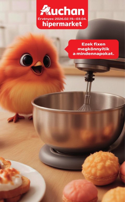 AUCHAN Hipermarket Elektronikai akciós újság od 19. 2. 2026 do 4. 3. 2026