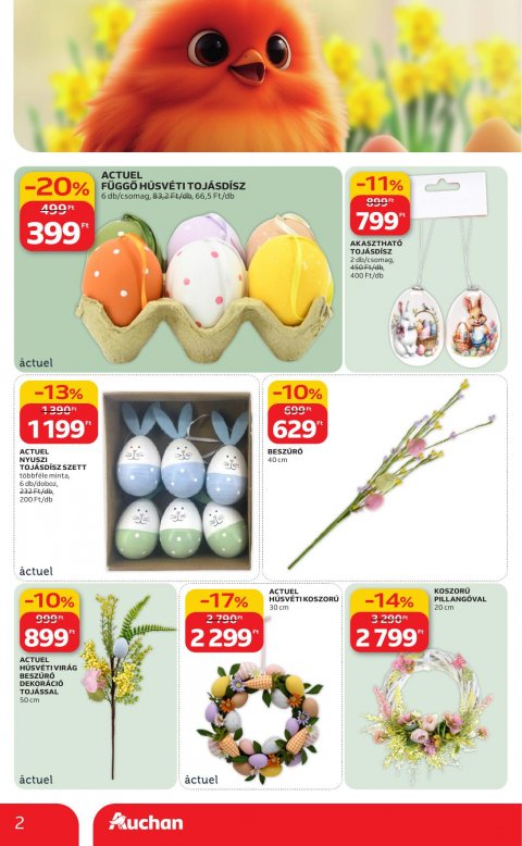 AUCHAN Hipermarket Húsvéti akciós újság