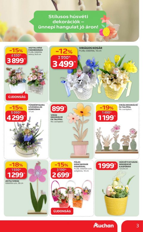 AUCHAN Hipermarket Húsvéti akciós újság