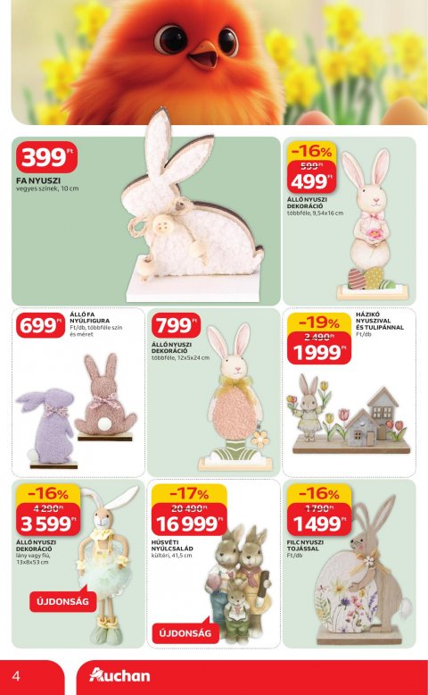 AUCHAN Hipermarket Húsvéti akciós újság