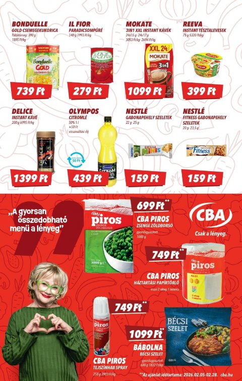 CBA akciós újság
