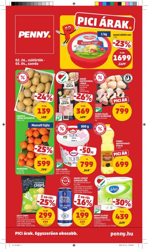 PENNY akciós újság od 26. 2. 2026 do 4. 3. 2026