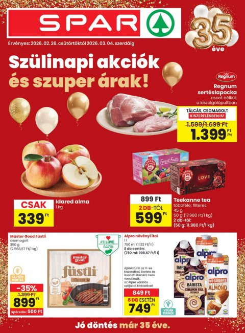 SPAR akciós újság od 26. 2. 2026 do 4. 3. 2026