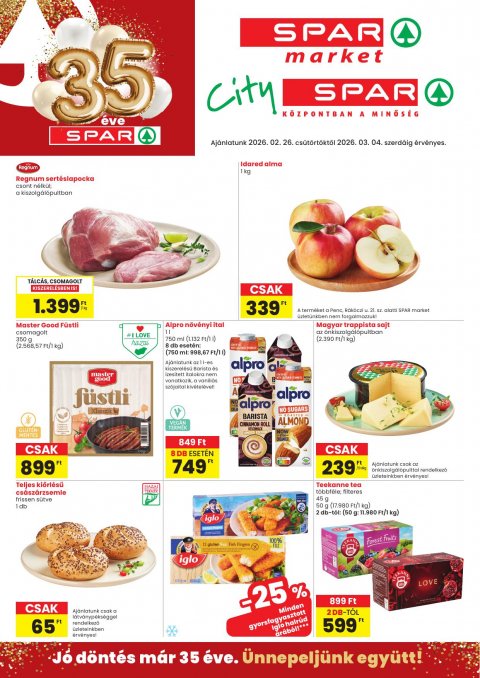 SPAR Market és City Spar akciós újság od 26. 2. 2026 do 4. 3. 2026