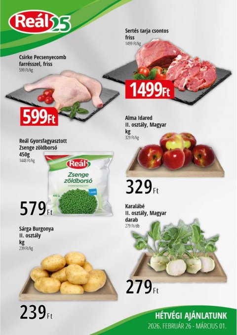 REAL akciós újság od 26. 2. 2026 do 1. 3. 2026