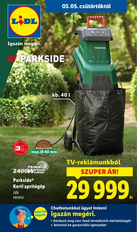 LIDL Nonfood akciós újság od 5. 3. 2026 do 5. 3. 2026