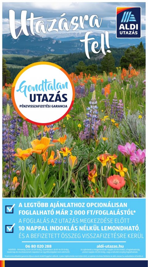 ALDI Utazás akciós újság