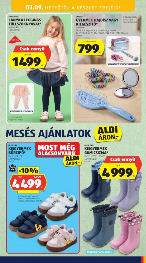 ALDI Tartós árcsökkentés akciós újság
