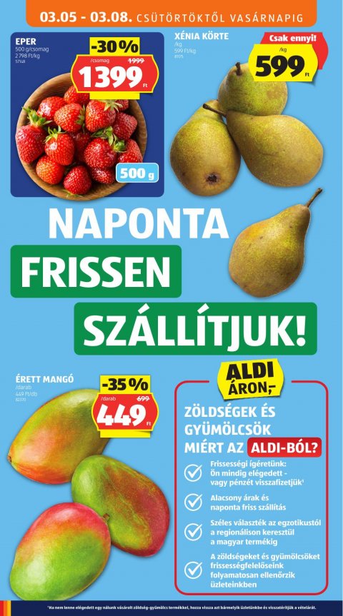 ALDI akciós újság