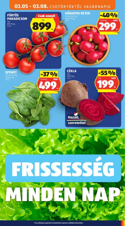 ALDI akciós újság