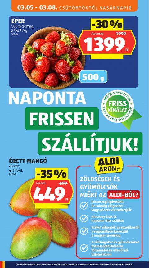 ALDI akciós újság