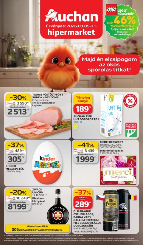 AUCHAN Hipermarket akciós újság od 5. 3. 2026 do 11. 3. 2026