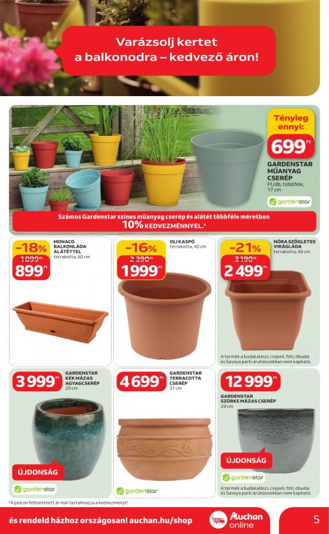 AUCHAN Hipermarket Ki a szabadba akciós újság