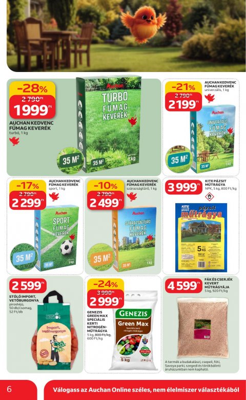 AUCHAN Hipermarket Ki a szabadba akciós újság