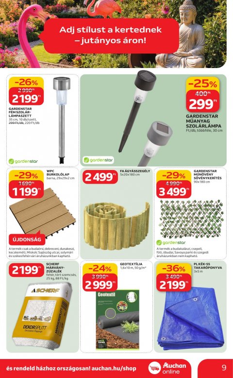 AUCHAN Hipermarket Ki a szabadba akciós újság