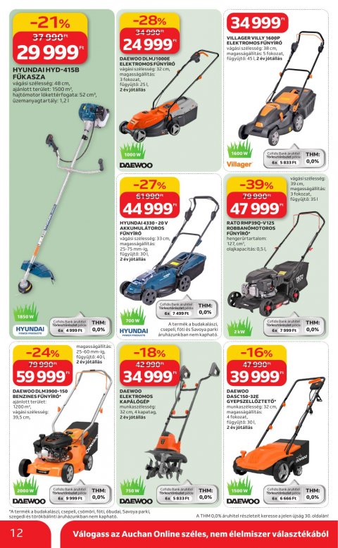 AUCHAN Hipermarket Ki a szabadba akciós újság