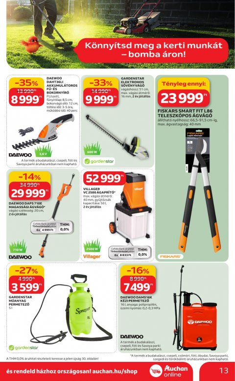 AUCHAN Hipermarket Ki a szabadba akciós újság