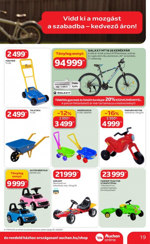 AUCHAN Hipermarket Ki a szabadba akciós újság