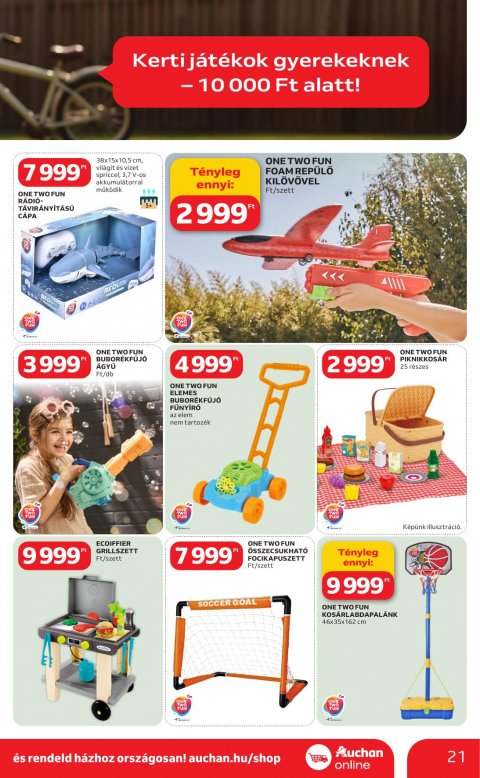 AUCHAN Hipermarket Ki a szabadba akciós újság