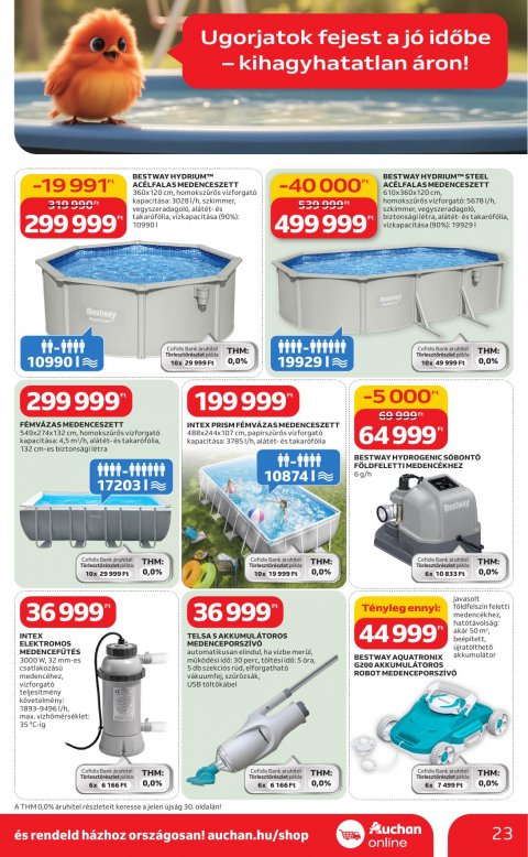 AUCHAN Hipermarket Ki a szabadba akciós újság