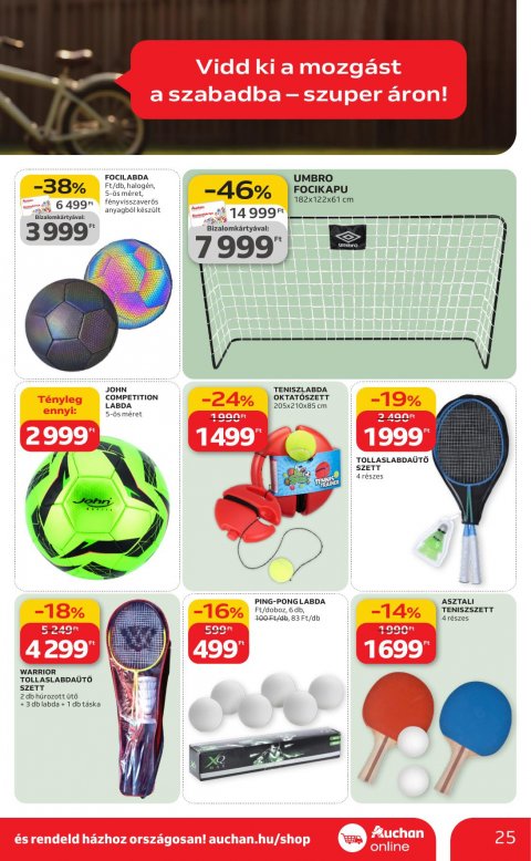 AUCHAN Hipermarket Ki a szabadba akciós újság