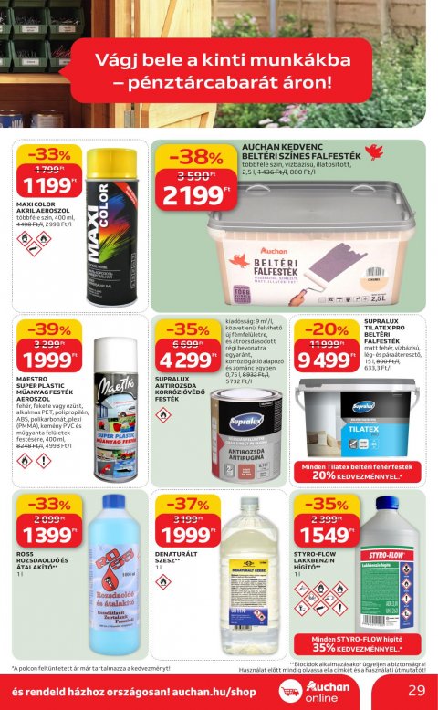 AUCHAN Hipermarket Ki a szabadba akciós újság