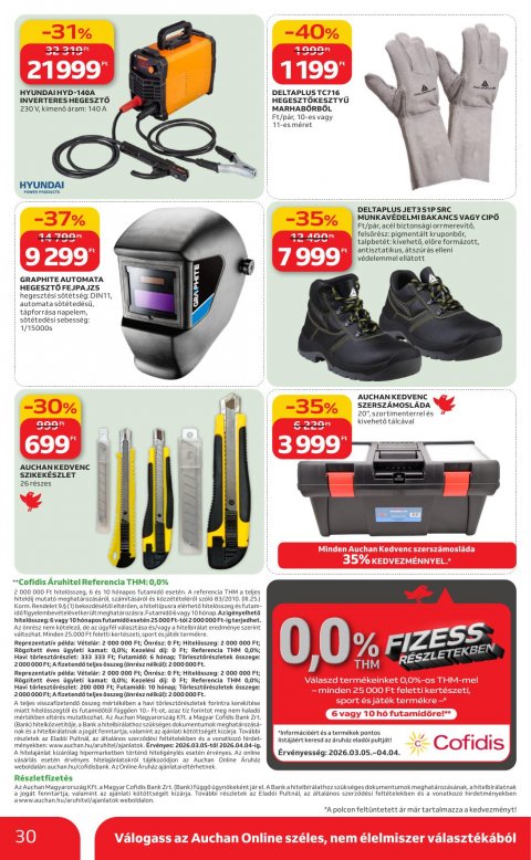 AUCHAN Hipermarket Ki a szabadba akciós újság