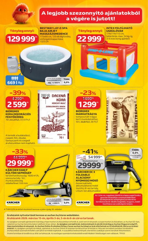 AUCHAN Hipermarket Ki a szabadba akciós újság