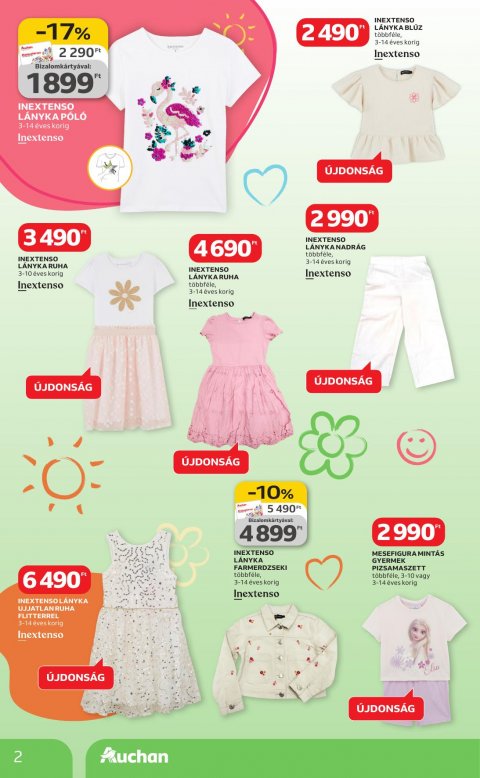 AUCHAN Hipermarket Tavaszi textil akciós újság