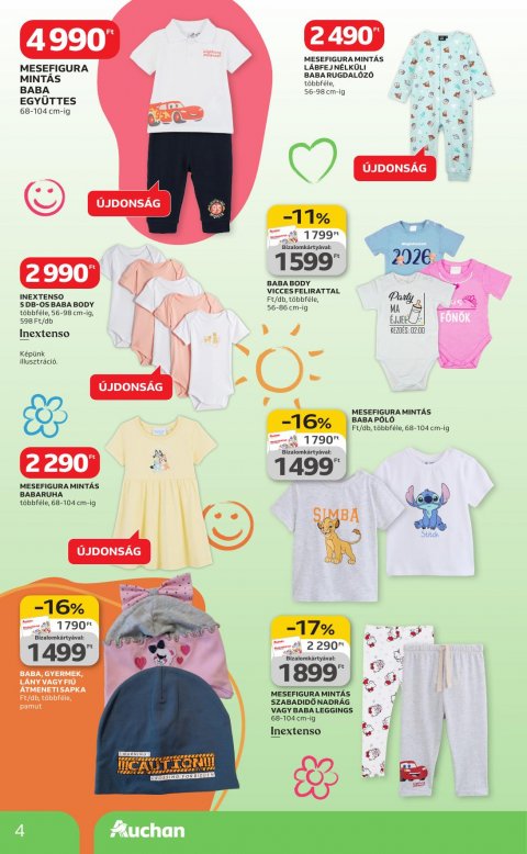 AUCHAN Hipermarket Tavaszi textil akciós újság